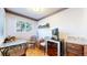 Cozy breakfast nook with a wine cooler and kitchen access at 6301 Perry Park Blvd # 13, Larkspur, CO 80118