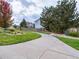 Landscaped walking path in a residential community at 5647 Raleigh Cir, Castle Rock, CO 80104