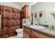 Clean bathroom with shower, toilet and vanity at 12955 Vallejo Cir, Westminster, CO 80234