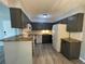 Bright kitchen featuring granite countertops and modern cabinetry at 337 Wright St # 202, Lakewood, CO 80228