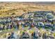Wide aerial view of the neighborhood with surrounding landscape at 14672 Melco Ave, Parker, CO 80134