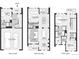 3-level floor plan, 2 car garage, 3 bedrooms and 2.5 bathrooms at 6435 E Cedar Ave, Denver, CO 80224