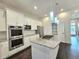 Modern kitchen with stainless steel appliances and granite countertops at 6435 E Cedar Ave, Denver, CO 80224