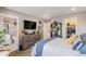 Main bedroom with ensuite bathroom and walk-in closet at 9359 Longs Peak Dr, Commerce City, CO 80640