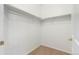 Large walk-in closet with double hanging rods and shelving at 8200 E 8Th Ave # 8101, Denver, CO 80230