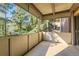 Covered balcony providing additional outdoor space at 2227 Canyon Blvd # 253B, Boulder, CO 80302