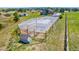 Well-maintained garden with protective netting at 36023 Winchester Rd, Elizabeth, CO 80107