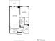Floor plan showing a one bedroom condo with balcony at 3601 Arapahoe Ave # 226, Boulder, CO 80303