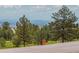 Scenic lot with distant city views and mountain backdrop at 63 Canyon Pines Dr, Arvada, CO 80403