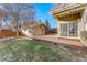 Spacious backyard with a deck and detached garage at 649 S Pearl St, Denver, CO 80209