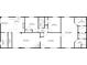 Floor plan showing a 3 bedroom, 2 bath home with open living area at 11286 County Road 49, Hudson, CO 80642