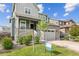 Two-story house with a gray and teal exterior at 26346 E Canal Pl, Aurora, CO 80018