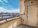 Private balcony with views of the surrounding area at 2500 E Cherry Creek South Dr # 414, Denver, CO 80209