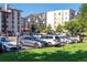 Parking lot with mountain view in the background at 2850 Aurora Ave # 112, Boulder, CO 80303