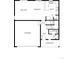 Single story floor plan with kitchen, Gathering room, and 2-car garage at 2224 Alyssa St, Fort Lupton, CO 80621