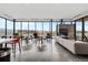 Community room with seating, tables, and a fireplace at 3093 Belay Pt, Castle Rock, CO 80108