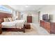 Spacious main bedroom with a king-size bed and ample closet space at 3093 Belay Pt, Castle Rock, CO 80108