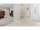 Modern bathroom featuring a large walk-in shower and tile flooring at 3093 Belay Pt, Castle Rock, CO 80108