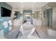 Elegant bathroom with freestanding soaking tub, double vanity, and large shower at 17575 E Kettle Pl, Centennial, CO 80016