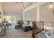 Open loft area with comfortable seating and access to a balcony at 17575 E Kettle Pl, Centennial, CO 80016