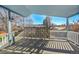 Spacious deck with a view of the backyard at 8160 W 81St Pl, Arvada, CO 80005