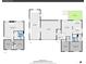 Two-story home floorplan; features two bedrooms and a full bath on the lower level, and Primary bedroom, full bath, and kitchen on the upper level at 8160 W 81St Pl, Arvada, CO 80005