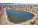 Community lake with walking path at 8160 W 81St Pl, Arvada, CO 80005