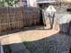 Small gravel backyard with a walkway at 523 W 8Th Ave, Denver, CO 80204