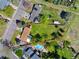 Aerial view of the property and its large lot size at 580 S Parfet St, Lakewood, CO 80226