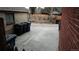 Private backyard with space for trash cans and storage at 3610 N Clay St, Denver, CO 80211