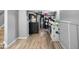 Convenient laundry room with washer, dryer, and extra storage at 2371 Locust St, Denver, CO 80207