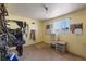 Tack room with saddles, bridles, and other horse equipment at 7846 Village Rd, Parker, CO 80134