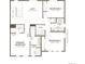 Upper floor plan featuring two bedrooms, a loft, and two bathrooms at 6554 N Malta St, Aurora, CO 80019