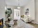 Living room with fireplace and light, airy decor at 1448 N Williams St, Denver, CO 80218