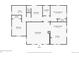 First floor plan with kitchen, living room, and bedrooms at 2332 W Baltic Pl, Englewood, CO 80110
