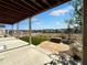 Covered patio with firepit and view of neighborhood at 2171 Peralta Loop, Castle Rock, CO 80104