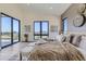 Bright and airy main bedroom with access to a private patio at 9737 Majestic Oak Dr, Parker, CO 80134