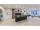 Finished basement with bar, seating, and wine storage at 9737 Majestic Oak Dr, Parker, CO 80134