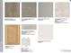 Displaying various material samples, including flooring, tiles, countertops, and cabinets at 16514 W 93Rd Way, Arvada, CO 80007