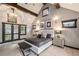Spacious bedroom with high ceilings and large windows at 1003 Boreas Pass Rd, Breckenridge, CO 80424
