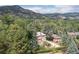 Aerial view showcasing the house and surrounding mountain views at 740 12Th St, Boulder, CO 80302