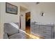 Bedroom with changing table and ample closet space at 9448 E Florida Ave # 1078, Denver, CO 80247
