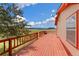 Relaxing deck overlooking expansive countryside at 12155 Mesa View Rd, Larkspur, CO 80118