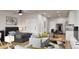 Open studio apartment with bedroom, living area, and kitchenette at 12983 W Ida Ave # 107 Ada Type A, Littleton, CO 80127
