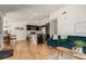 Modern kitchen with granite countertops, stainless steel appliances, and island at 15195 E 16Th Pl # 204, Aurora, CO 80011