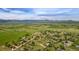 Aerial view showcasing the property's serene location and mountain views at 10272 Macedonia St, Longmont, CO 80503