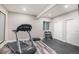 Basement gym with treadmill, weights, and storage at 1170 Mcmurdo Cir, Castle Rock, CO 80108