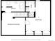 Basement floor plan showing a bedroom, bathroom, and recreation room at 1465 S Depew St, Lakewood, CO 80232