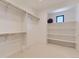 Spacious walk-in closet with hanging rods and shelving at 3534 Running Deer Dr, Castle Rock, CO 80109