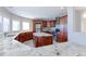 Modern kitchen with granite countertops and wood cabinets at 41321 E 88Th Ave, Bennett, CO 80102